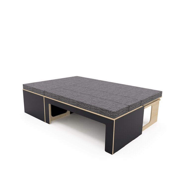 Low Height Laminated L Shaped Universal Bed